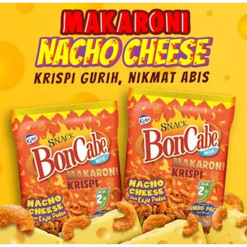 

Snack BonCabe Makaroni Krispi Lv2, Lv10, Lv15 jumbo 150gr