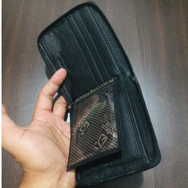 dompet kulit sleting full motif kulit jeruk miling free box bahan kulit asli berkualitas import #dompet #dompetkulit #dompetpria