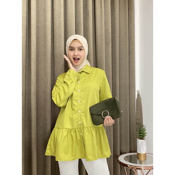 FALIA KEMEJA / ATASAN WANITA KATUN POPLIN /  BLOUSE TERBARU YANG LAGI VIRAL KEKINIAN / ATASAN WANITA BESTSELLER