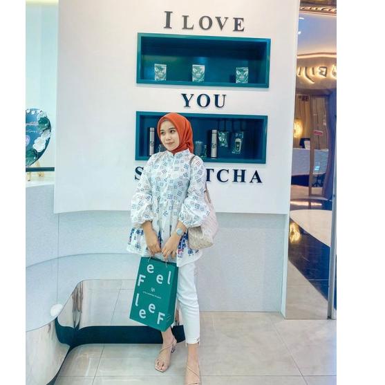 Booming ATASAN BU TEJO BAJU KERJA WANITA BLOUS BATIK