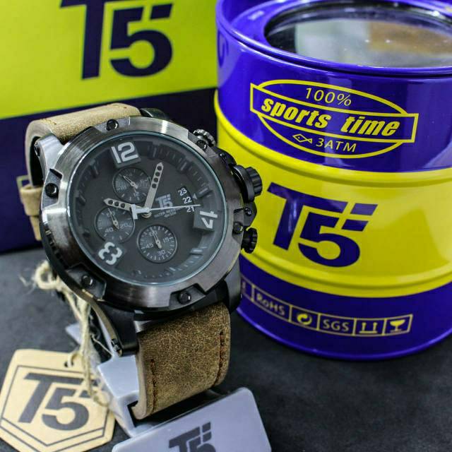 Jam T5 H 3638 original chronograph bergaransi free tin box