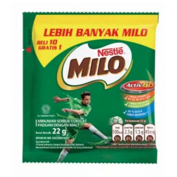 

Nestle Milo Activego Renceng 10x22 gram