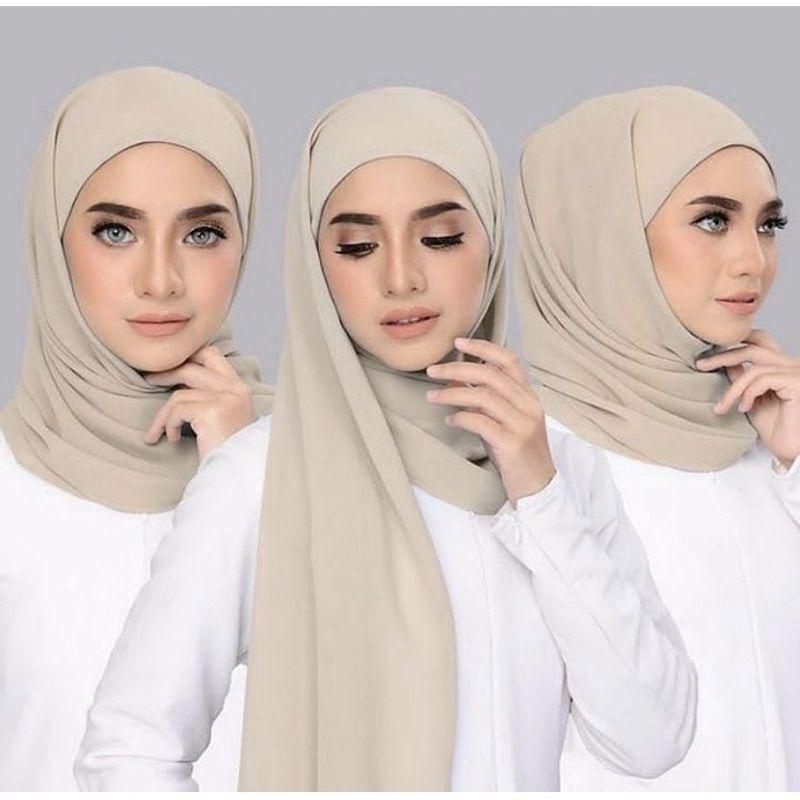 Pashmina inner 1in2 / Pashmina Ciput / Pashmina ryma