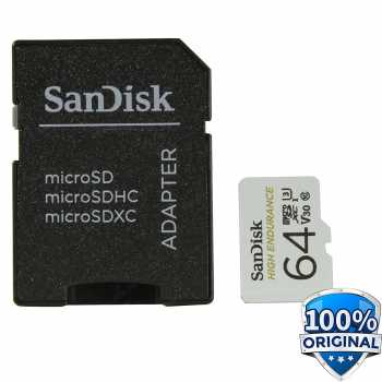 SanDisk High Endurance micro SD Card C10 U3 V30 (100MB/s) - SDSQQNR