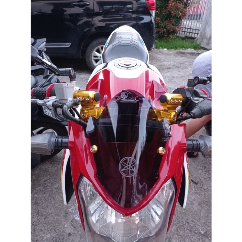 Visor Vixion old 2013 bahan mika tebal