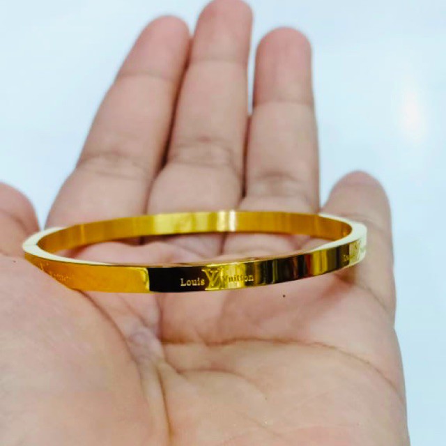 Titanium /!gelang titanium / gelang LV / gelang titanium gold