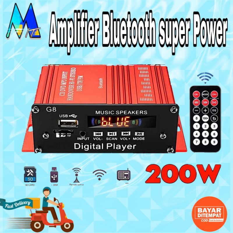 Power Ampli Bluetooth Hifi Speaker 200 watt