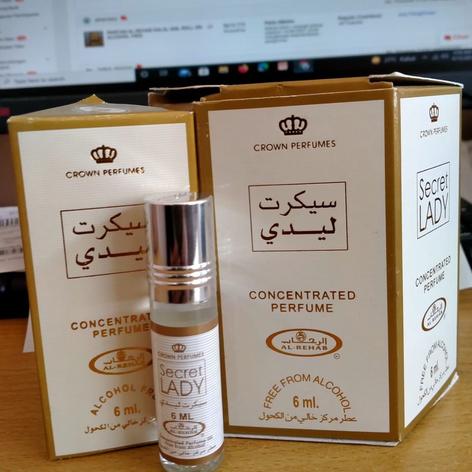 Parfum Al Rehab SECRET LADY 6ml Roll on import from saudi arabia
