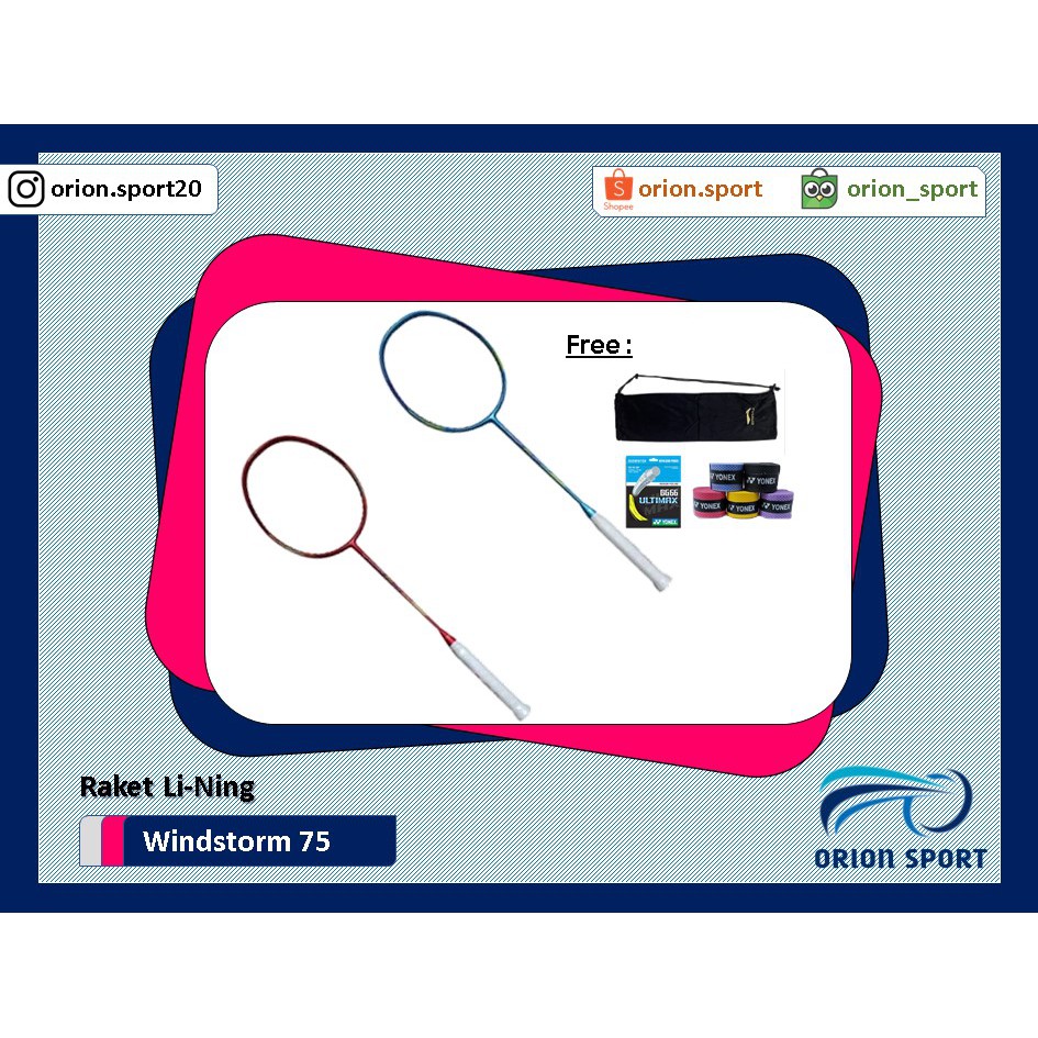 Raket Li-Ning Windstorm 75 Grade Ori