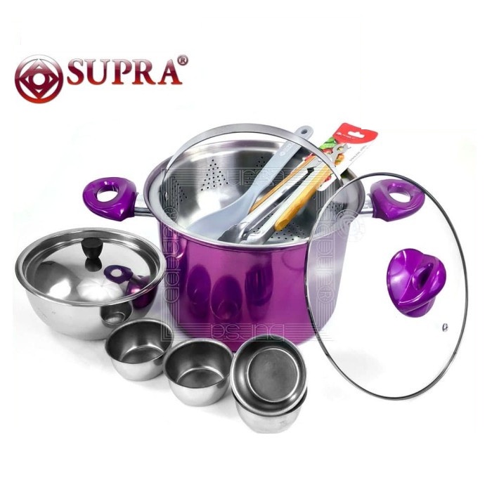 SUPRA Cooker Steamer 26 cm | Steamer Set Gratis Capitan - Color Series