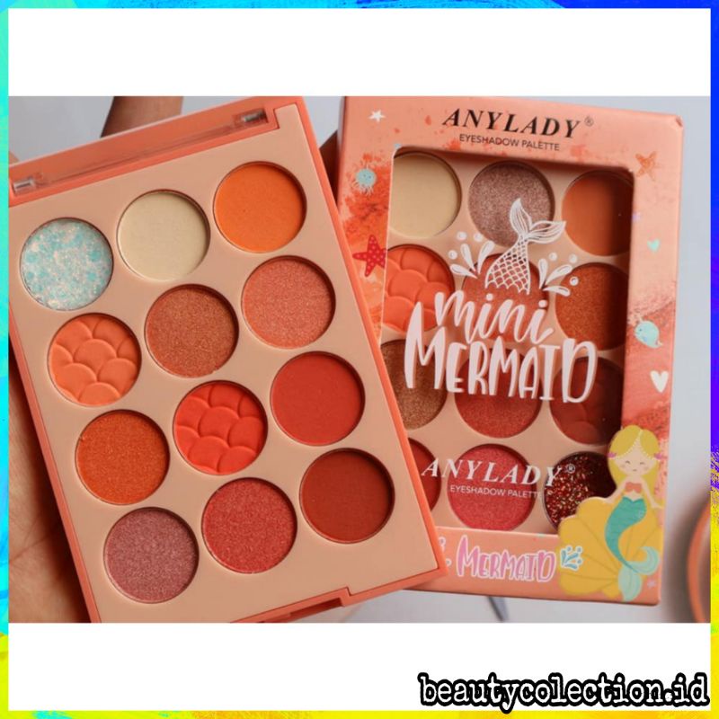 [MURAH ]EYS.807 EYESHADOW ANYLADY MINI MERMAID ANY LADY EYESHADOW MAKE UP PALETTE RIAS MATA 12 WARNA
