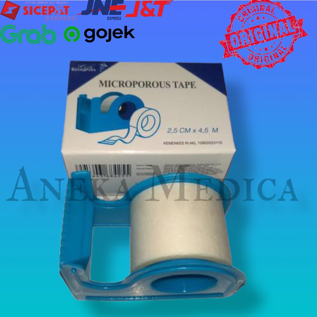 Micropore surgical tape plaster bedah resources 2,5 cm x 4,55 m