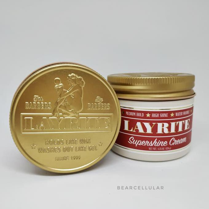 Original Layrite Supershine Cream Pomade 4.25Oz Original Usa Free Sisir