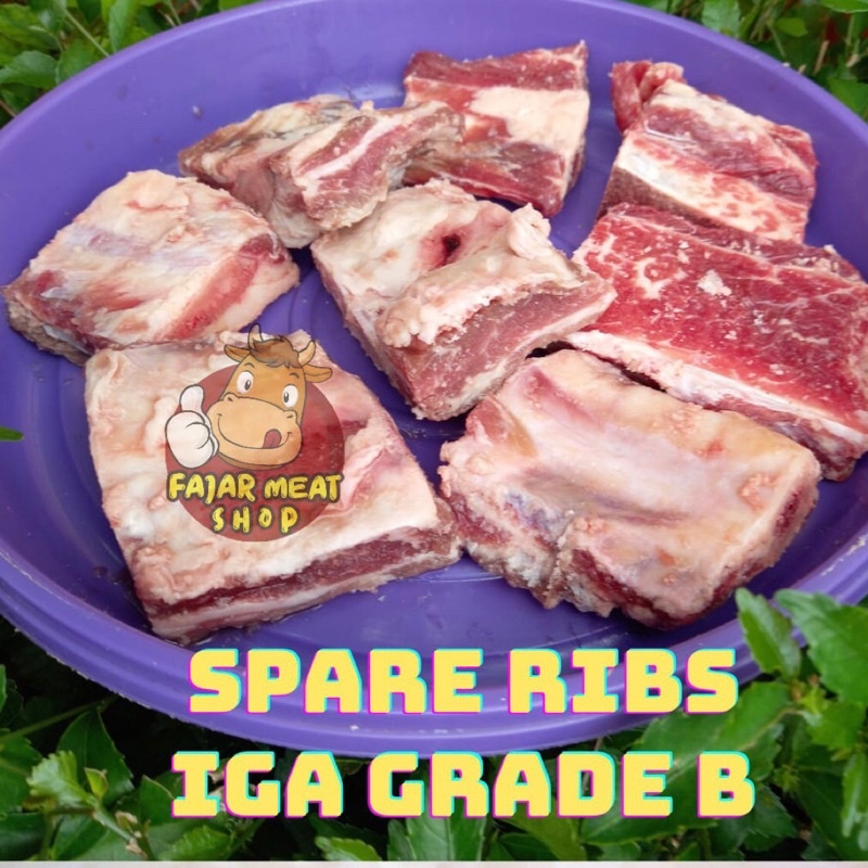 

1 Kg Iga Sapi Grade B Spare Ribs