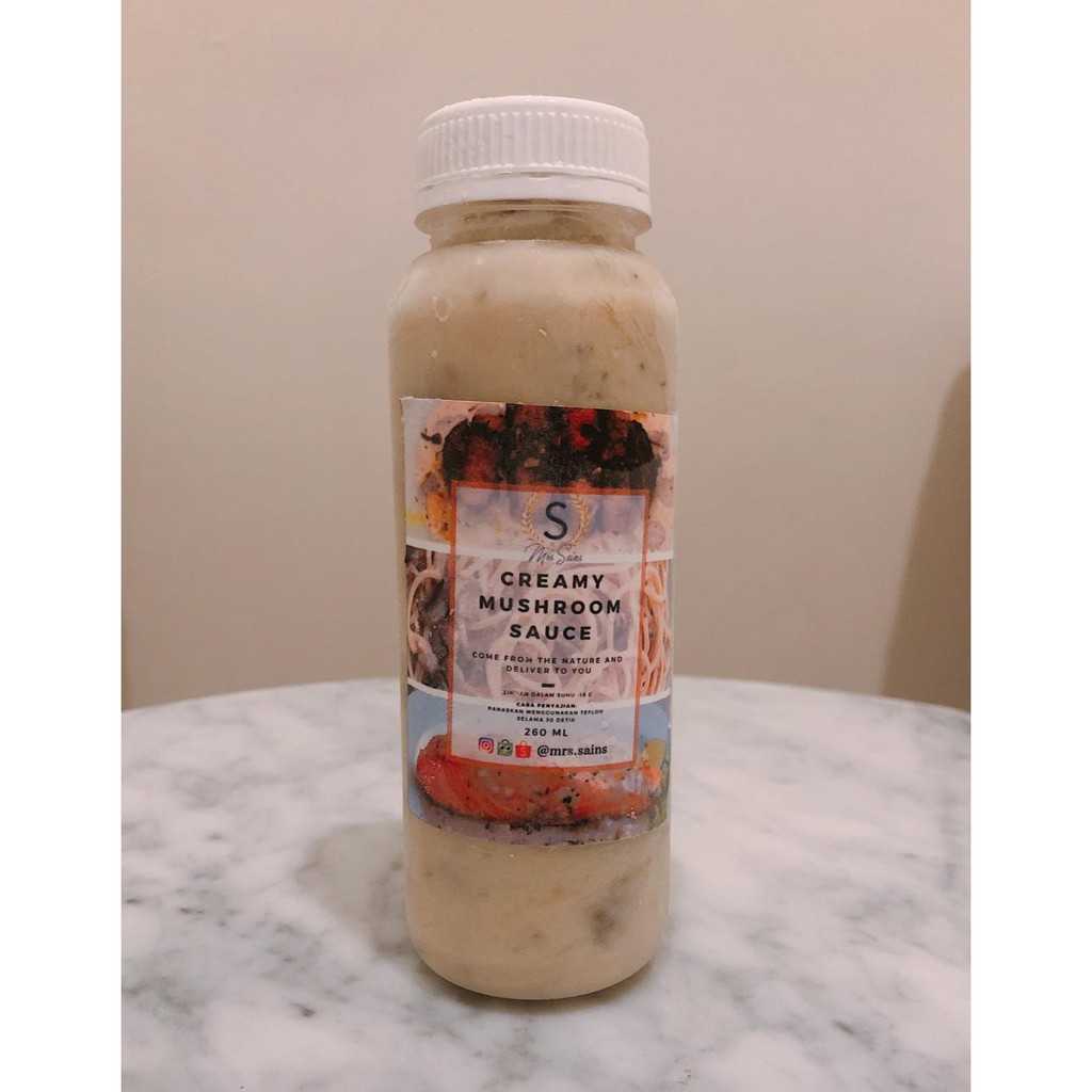 Bumbu Creamy Mushroom Sauce Botol Saos Premium Bumbu Instan Bumbu Dapur Makanan Instan Shopee Indonesia