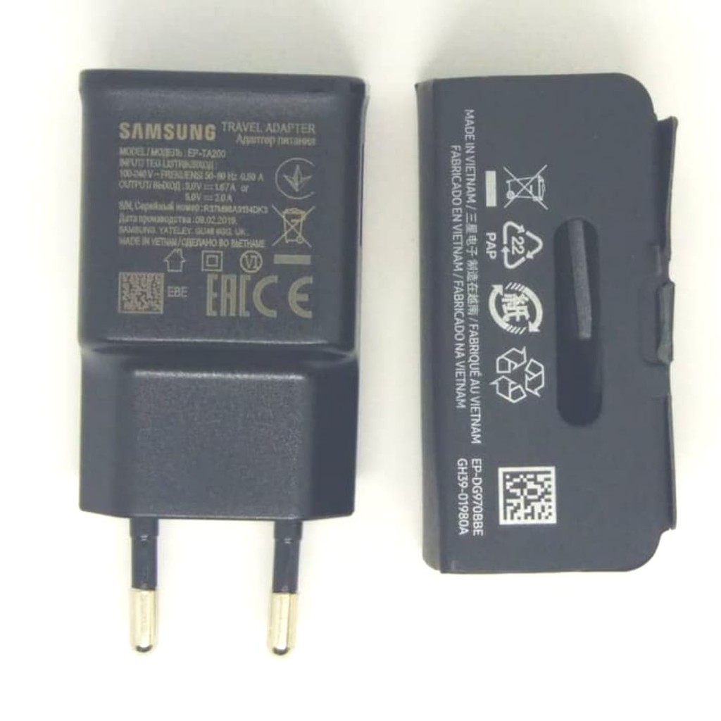 Charger Original Samsung Fast Charging Type C S10 Plus S10+ S9 S9+ S8 - Hitam