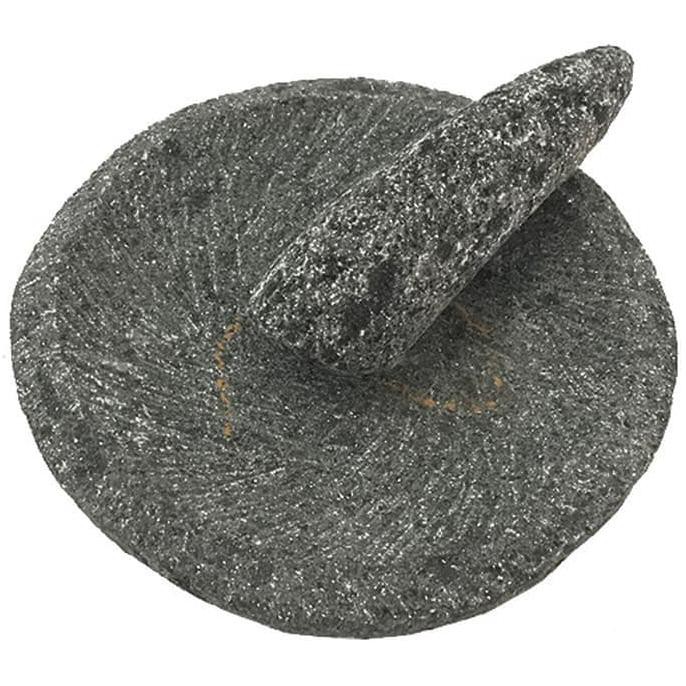 PROMO Cobek Batu Kali Asli 25cm / Cobek Pahat Asli No.4 MS071