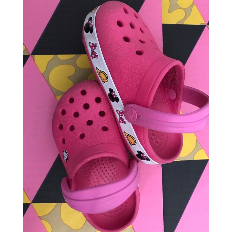 minnie mouse croc sandals