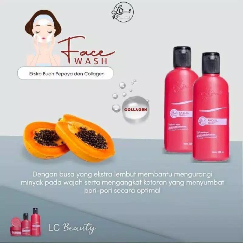 LC BEAUTY FACIAL WASH /LC BEAUTY / FACIAL WASH LC BEAUTY ORIGINAL 100% BPOM KODE EV