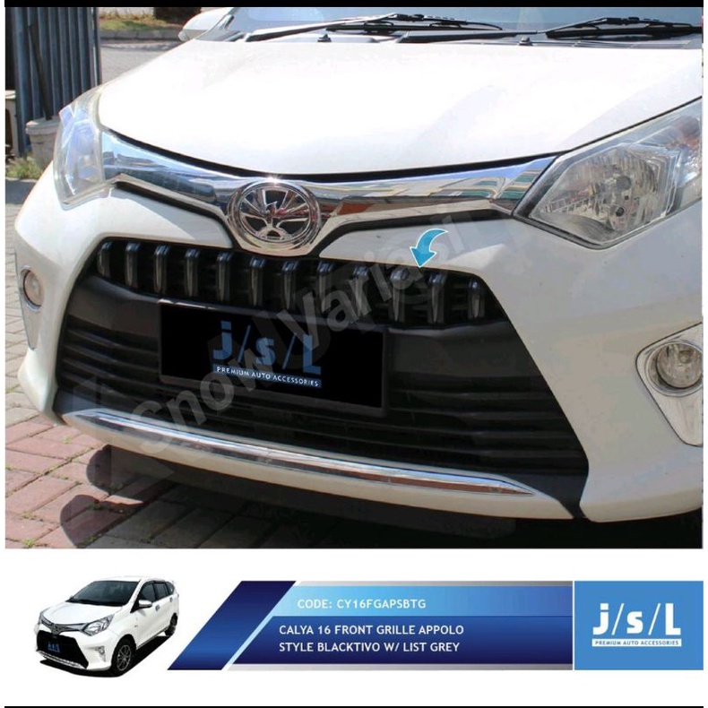 JSL Appolo Grill Depan Calya Front Grille Blacktivo Grey