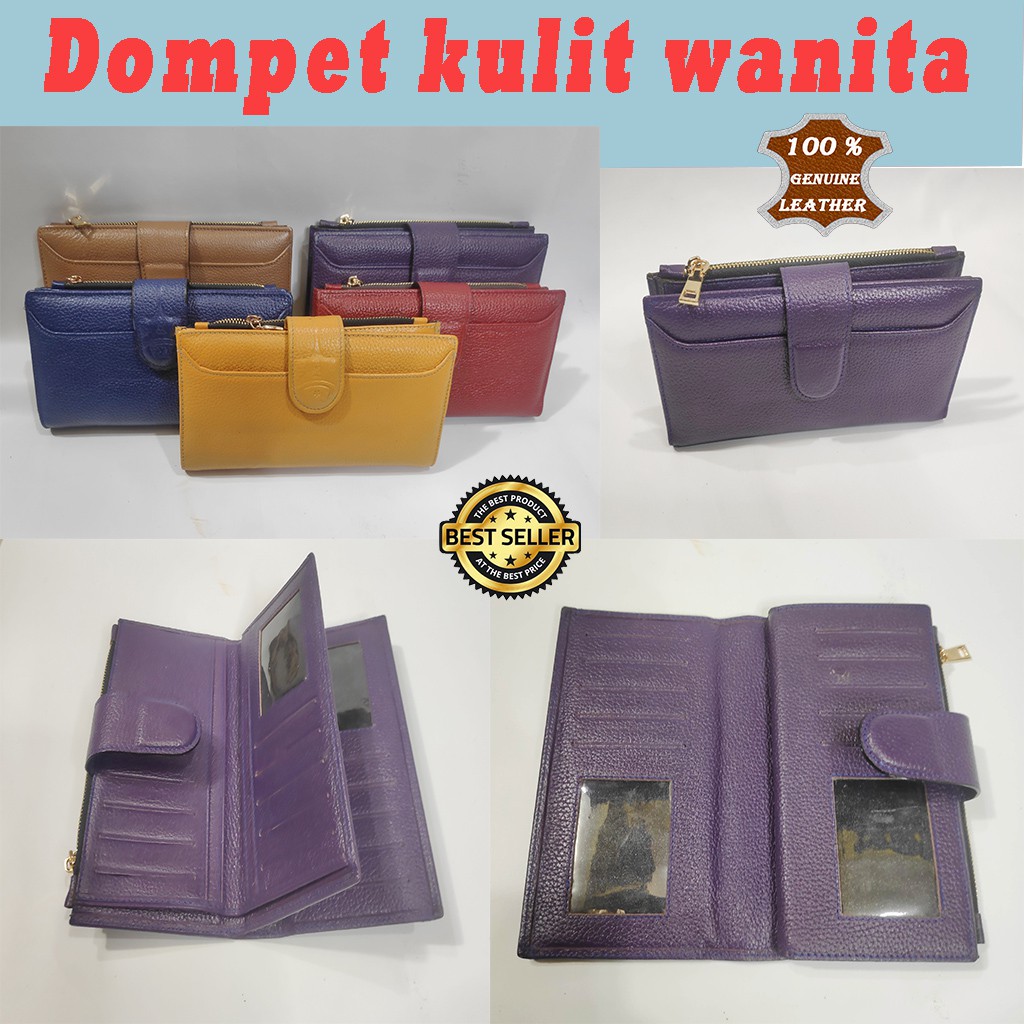 dompet kulit asli wanita papirut
