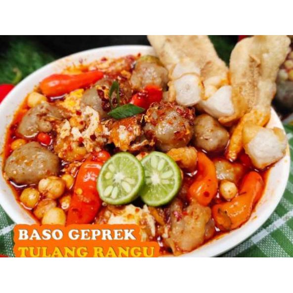 

TERLARIS Baso geprek tulang Rangu samiraos