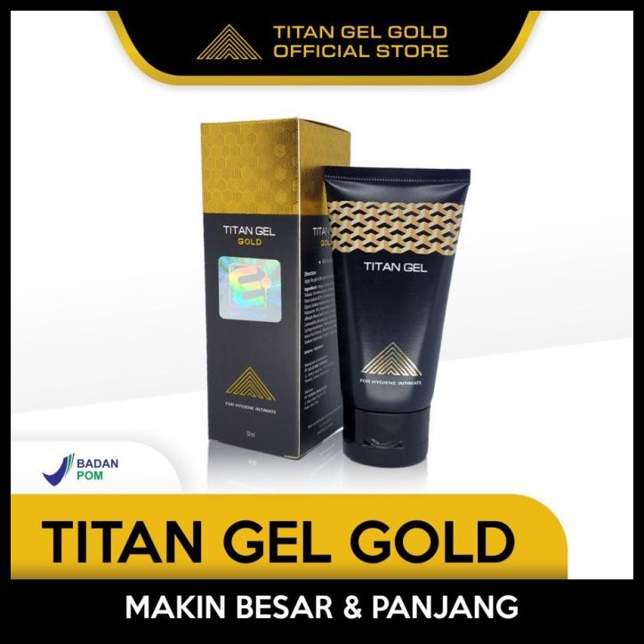 titan gel gold asli original bpom 100% untuk pembesar mr. p