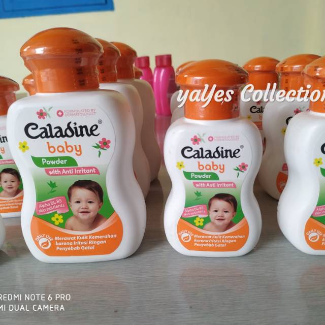 Caladine baby powder with anti irritant 55 g 100  bedak tabur kulit kemerahan iritasi ringan gatal