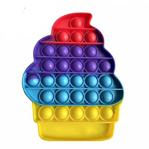 plannetamazing Mainan anak BOOMING Fidget spinner POP IT SUPER MURAH-CAKE RAINBOW