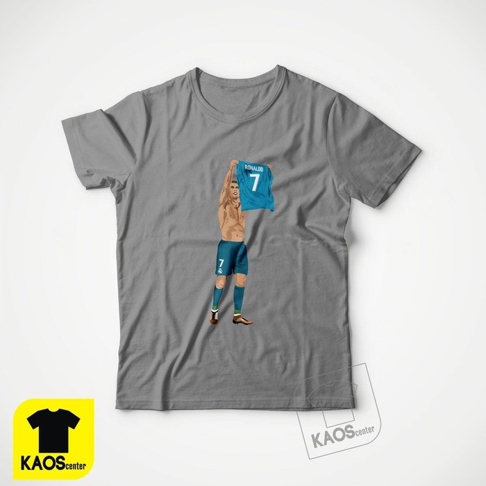 Kaos Tshirt Baju Combed 30S Distro CR 7 CR7 Cristiano Ronaldo Madrid