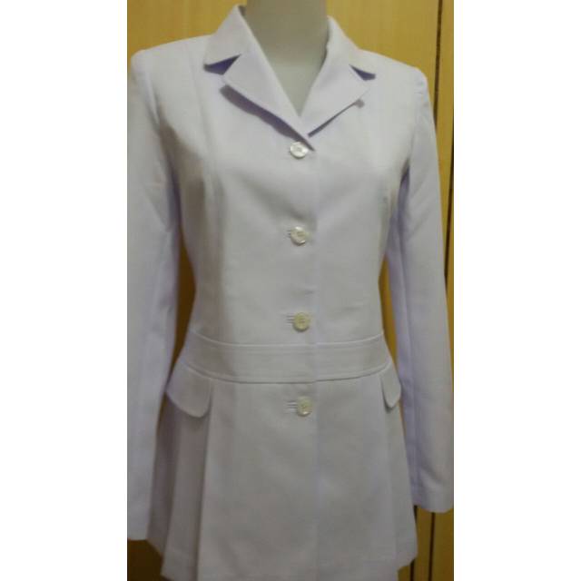 Stelan blazer pns/pemda/perawat putih