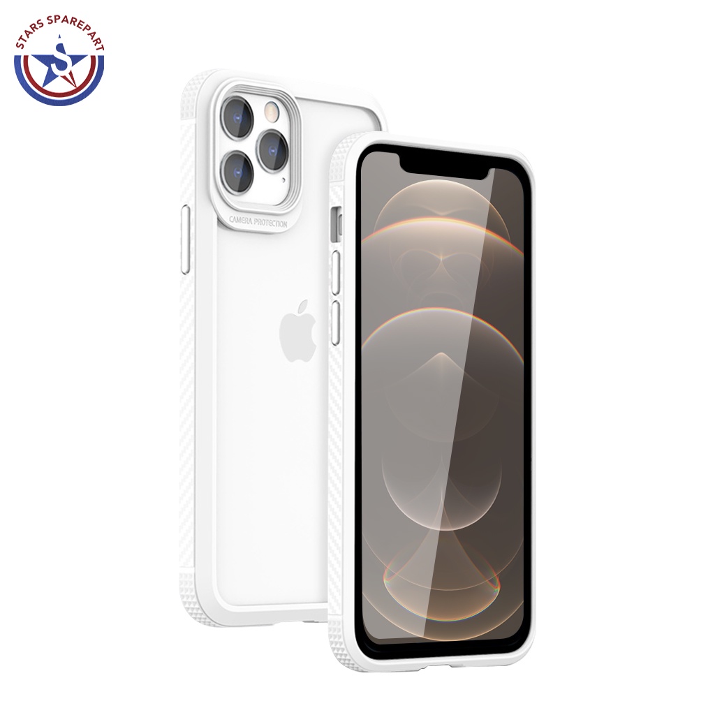 Airbag Case  iPhone Anti Shock TPU + PC iPhone X XR XS Max 11 Pro Max 12 Mini 12 Pro Max MG-MG_Putih