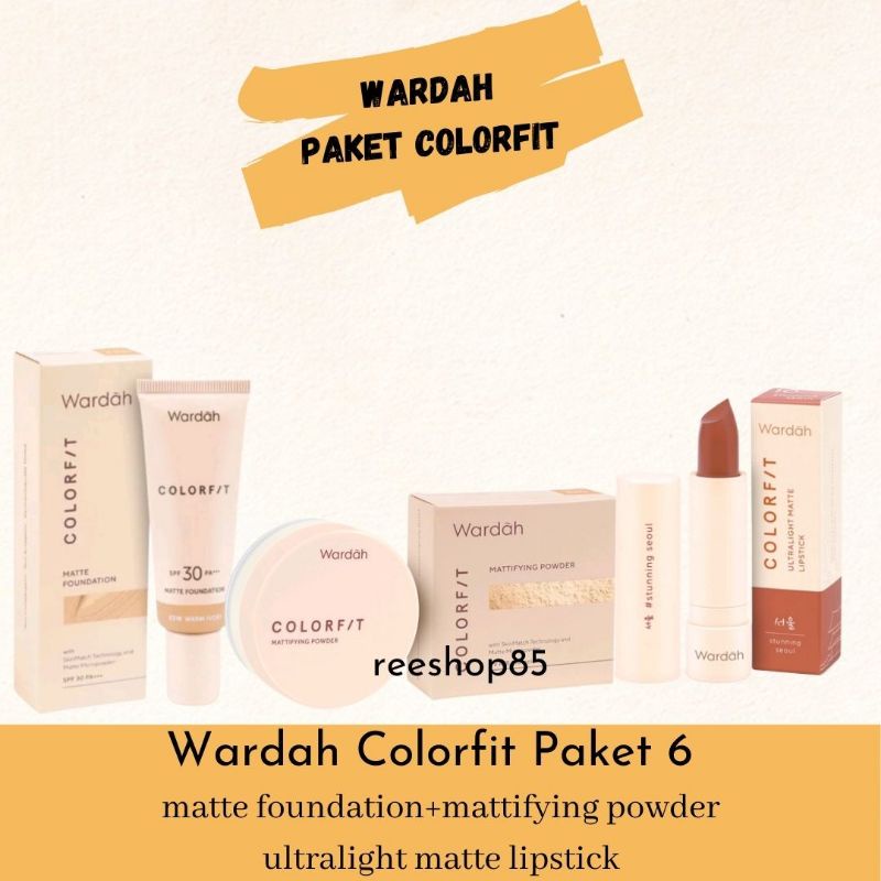 Wardah Colorfit Paket Make Up Lengkap | Wardah Make Up Set Seserahan Nikah