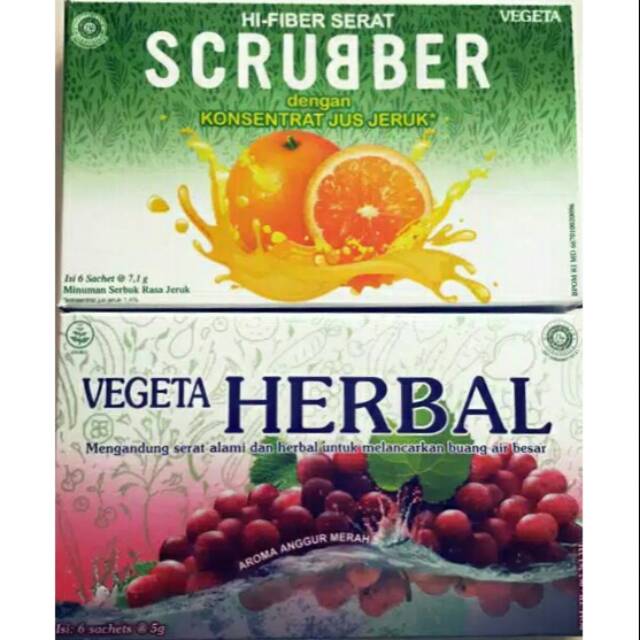 

Vegeta Herbal dan Scrubber isi 6'