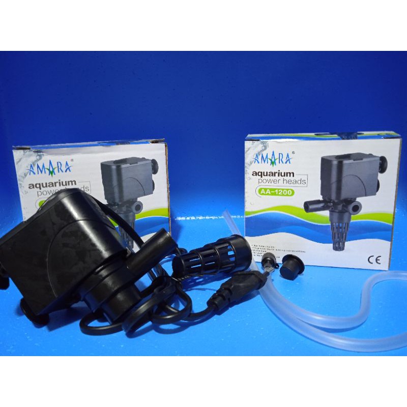 POMPA AIR PEMBERSIH AQUARIUM CELUP AMARA AA 1200 LOW WATT 12WATT POWER HEAD