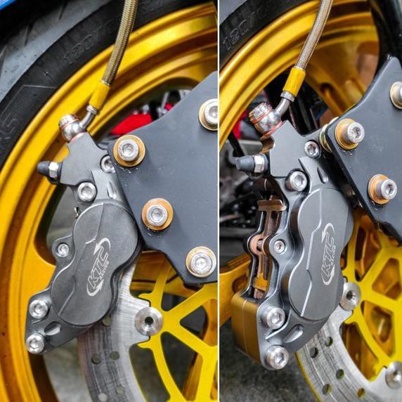 Kaliper Ktc 4 Piston Cakram Ktc Racing Kaliper Ktc Racing Kytaco Nmax Aerox Cbr R15 Gsx Ninja 250