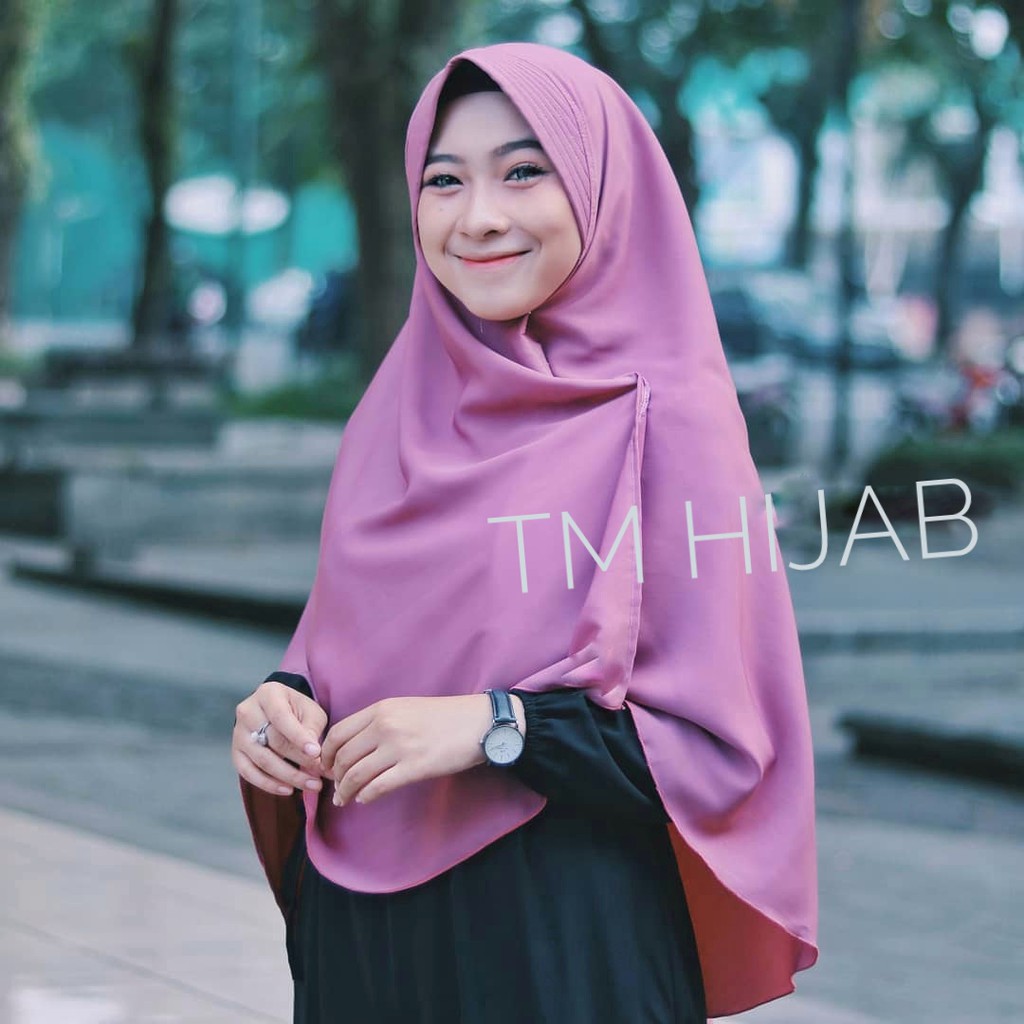 Jilbab Instan Najma 1 Slup Praktis Model Cantik Instant Pad Anti