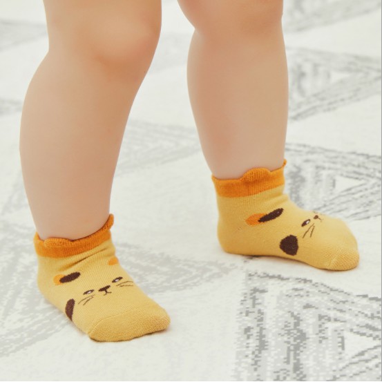 Kaos Kaki Bayi Pendek 04 / Kaos Kaki Motif Animal / Kaos Kaki Pendek Bayi Usia Newborn - 12 bulan (motif random)