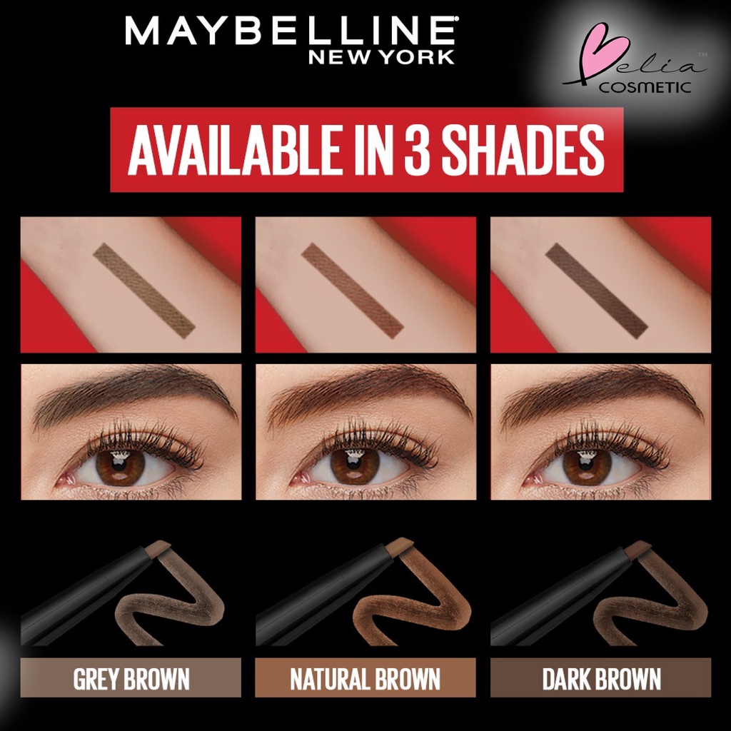 ❤ BELIA ❤ Maybelline Tattoo Brow 36H Pencil - Eye Makeup - Pensil Alis Cokelat | BPOM