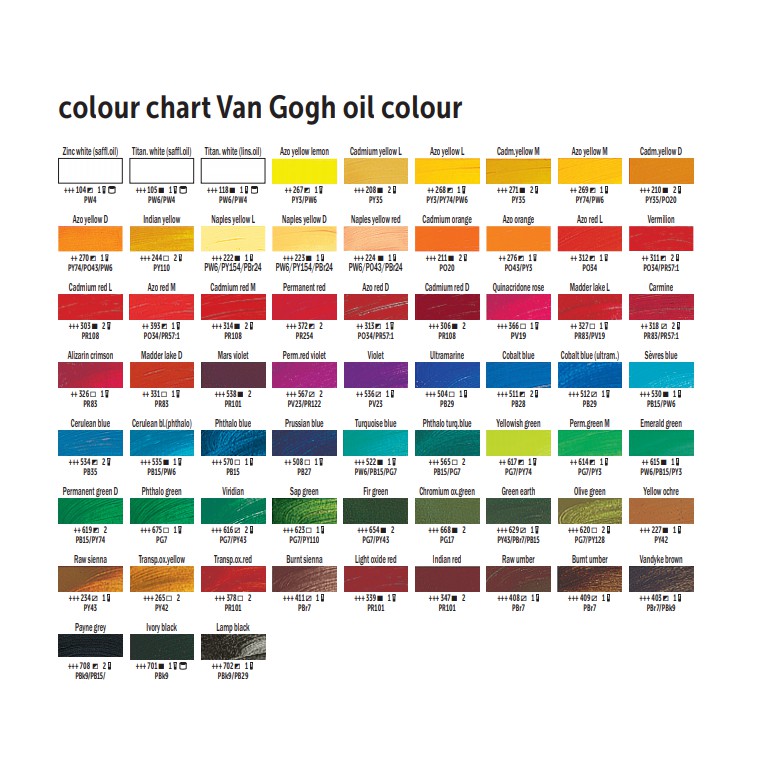 Van Gogh Oil Colour Tube 40ml - Series 2