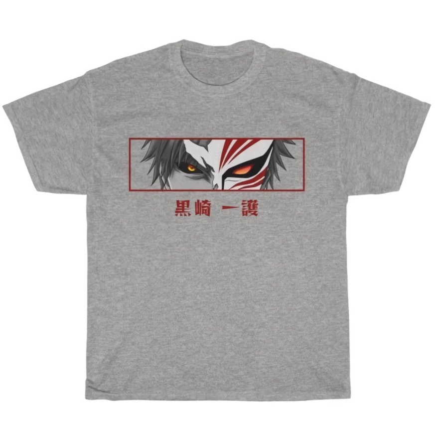 Tshirt Hollow Mask Ichigo Anime Manga Bleach Premium Unisex