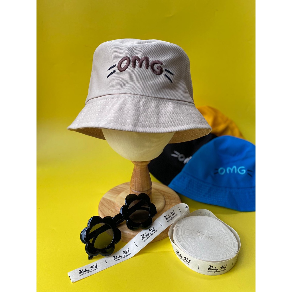 ❤️Littleayra❤️Hat Bucket topi Anak•Topi anak TK•Topi bayi•Topi Pantai•Topi Liburan anak Perempuan la