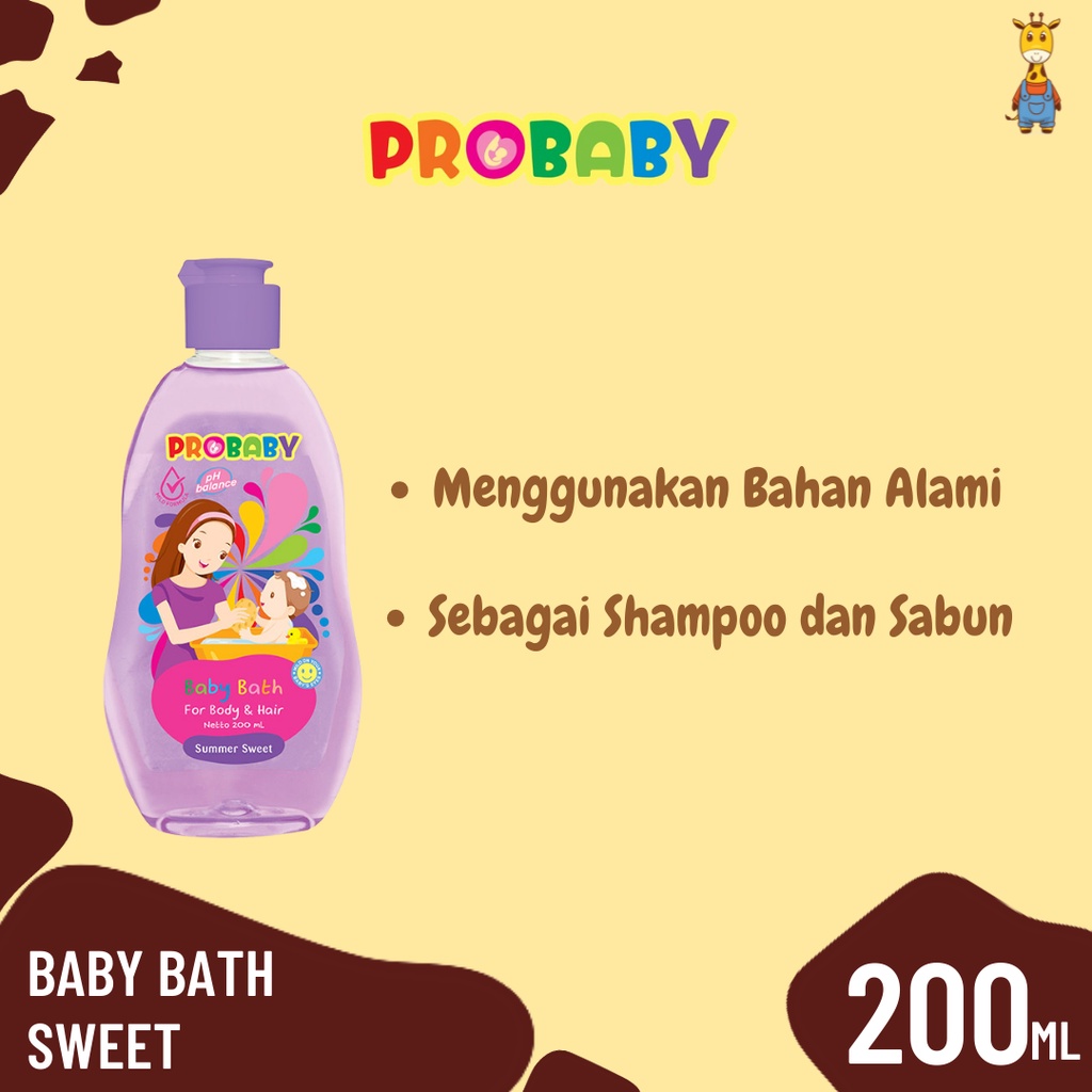 Probaby Bath Summer Sweet 200ml - Sabun Mandi Bayi