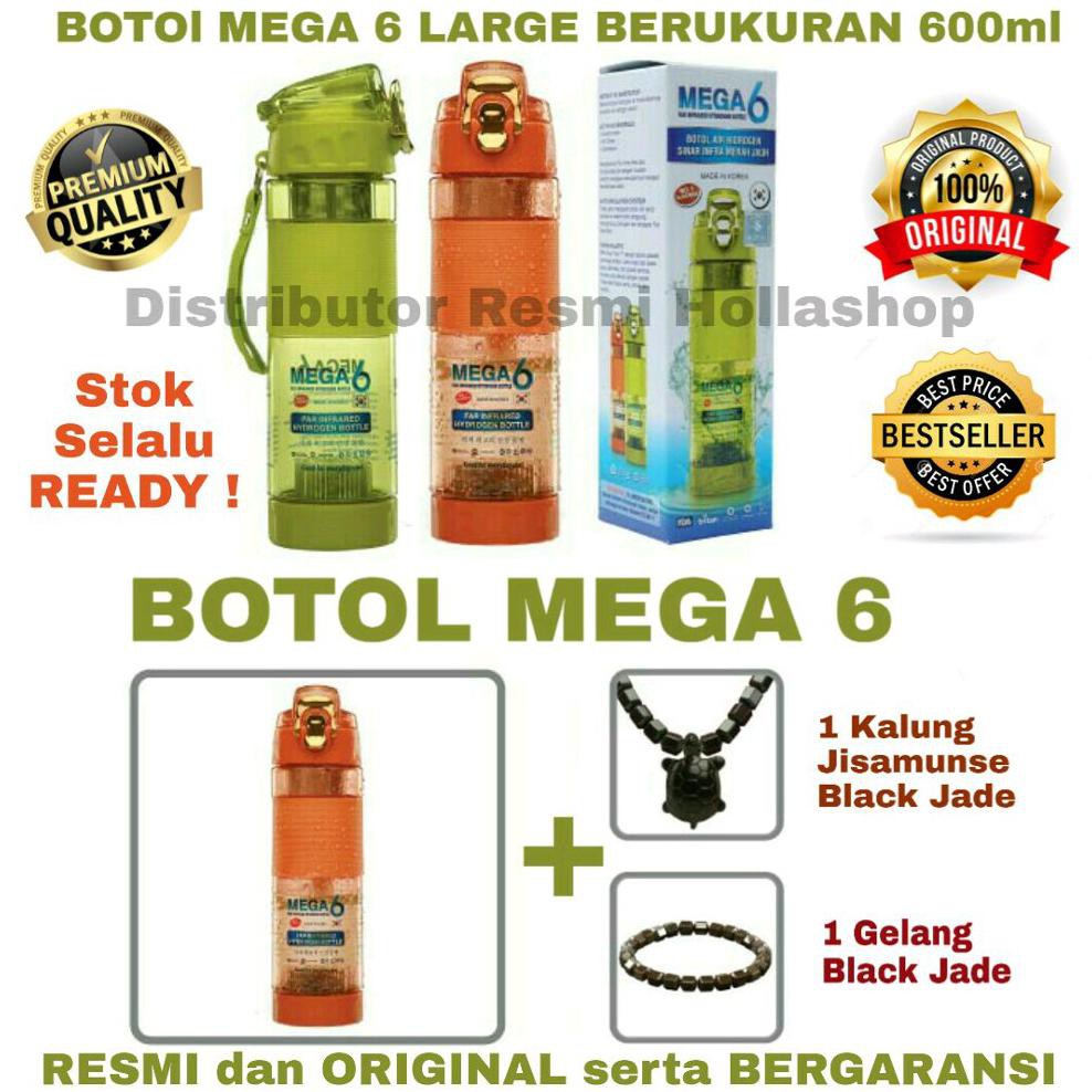 Promo PROMO HEBOH BELI BOTOL MEGA 6 DAPAT BONUS KALUNG DAN GELANG JISAMUNSE atau ALSYVA warna PUTIH