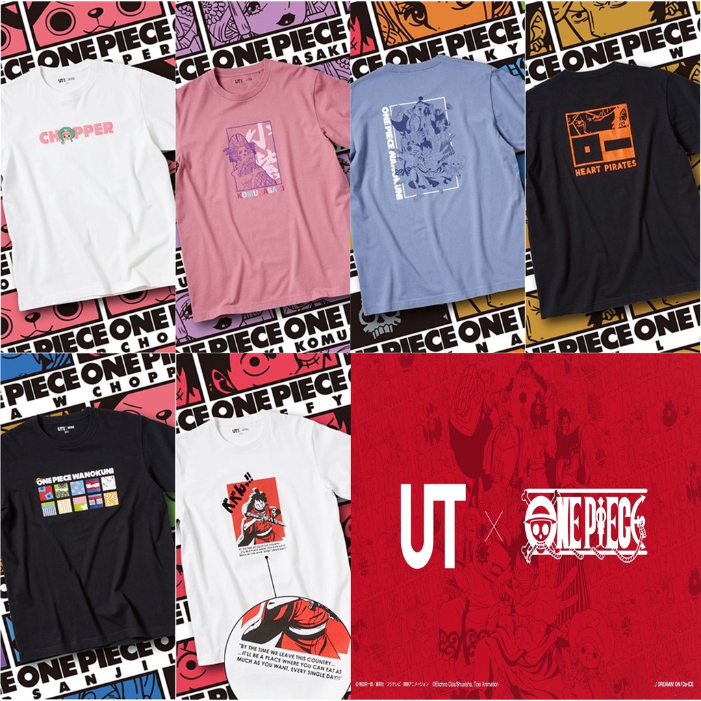 Jastip Uniqlo One Piece Wanokuni One Piece Uniqlo T Shirt Anime Land Of Wano Kaos Anime Manga Shopee Indonesia