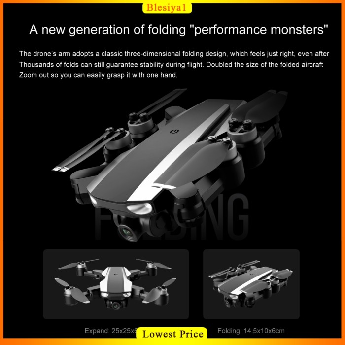 GROSIR MURAH S105 DRONE QUADCOPTER RC 5G FPV BRUSHLESS 4K HD DENGAN KAMERA GPS