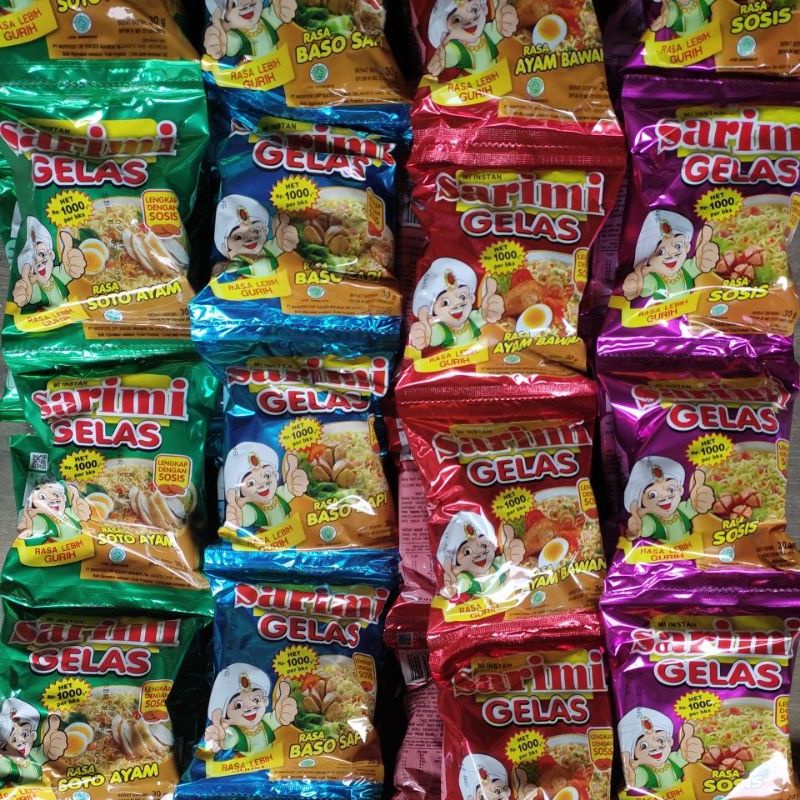 

SARIMI GELAS RENCENG ISI 10PCS X 30GR