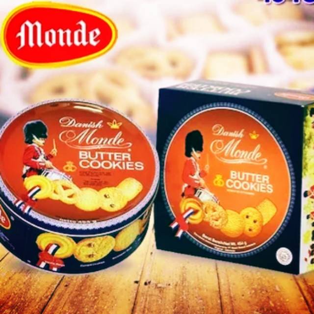 

Termurah!!! Biskuit Monde Butter Cookies 454 gr kue kaleng lebaran Danish