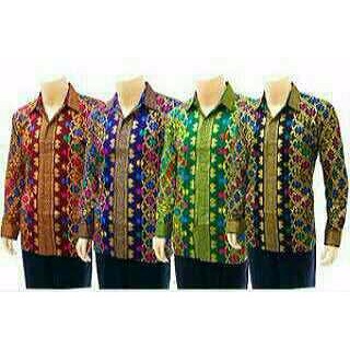 KEMEJA LENGAN PANJANG PRADA BALI  . HEM KERJA BATIK SOLO