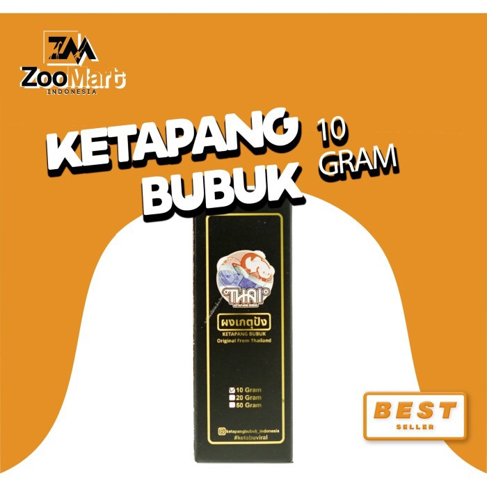 Ketapang Bubuk Thai 10 Gram / Ekstrak Daun Ketapang / Ikan Cupang